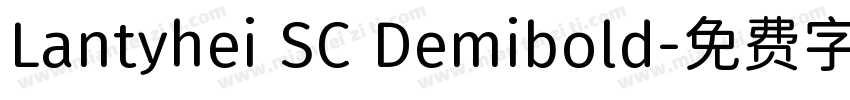 Lantyhei SC Demibold字体转换